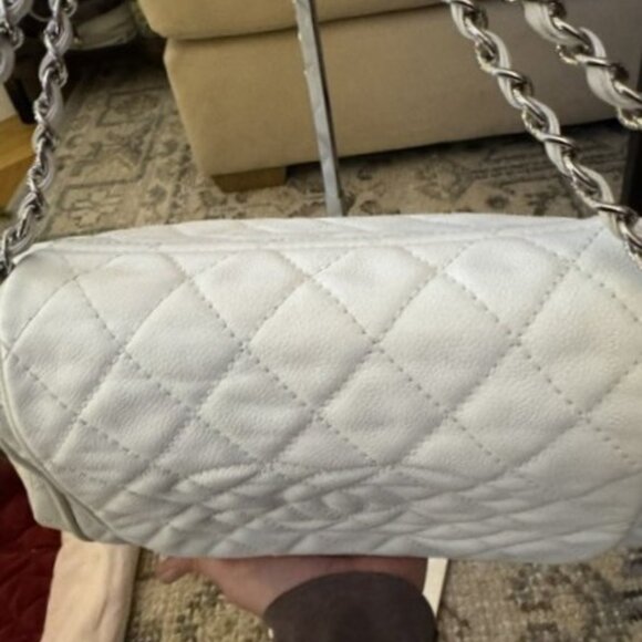 CHANEL TIMELESS ACCORDION BAG PURSE IN WINTER WHITE - Picture 15 of 15